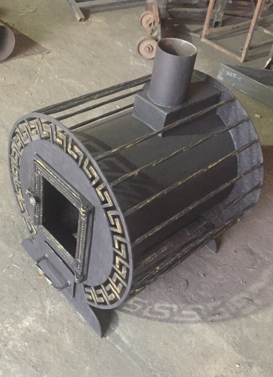 Печь бочонок длина 550 ширина 600 высота 650